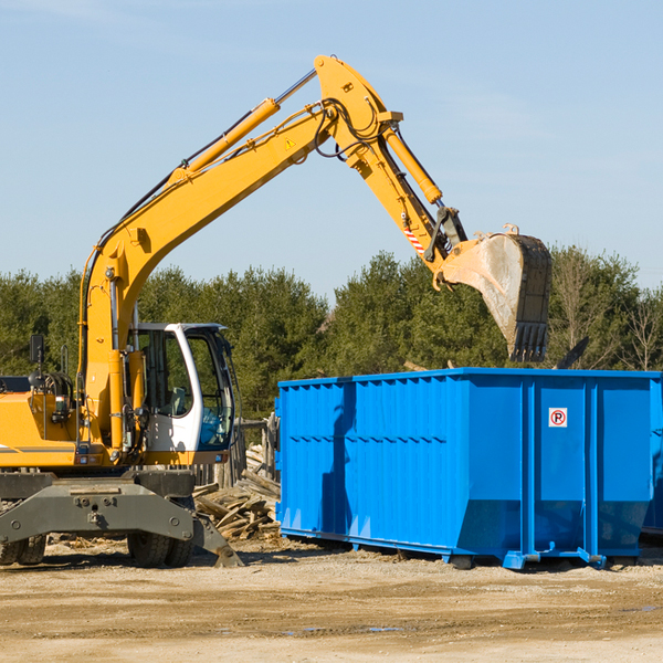 what are the rental fees for a residential dumpster in Caputa SD